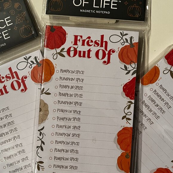 Thanksgiving Pumpkin Spice Magnetic Notebooks Set of 3 (hol/x) - Picture 4 of 12
